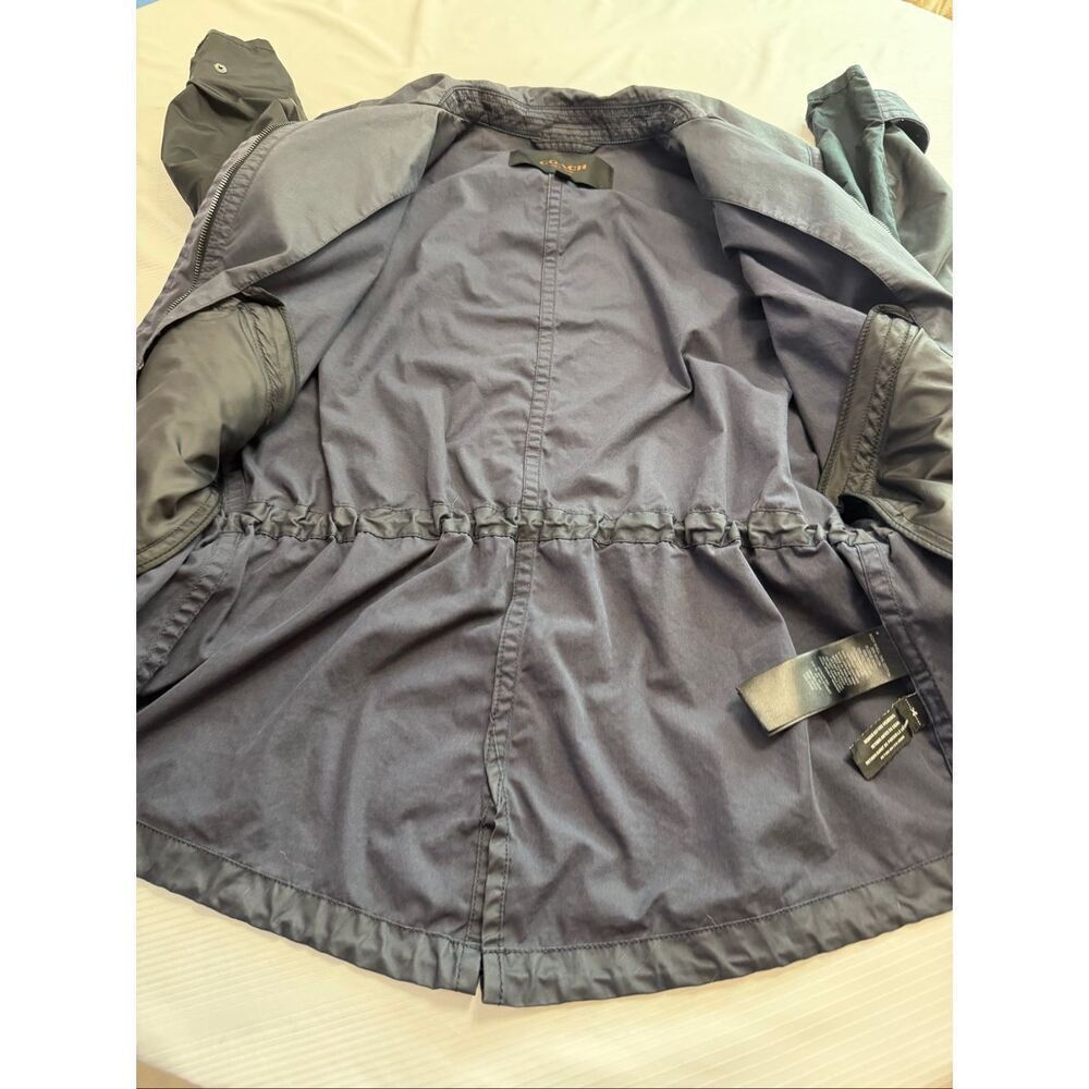 Coach Women’s Hadley Anorak Navy Blue Jacket Size XS - Picture 5 of 7